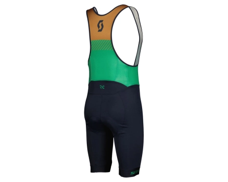 Cuissard à bretelles Homme RC TEAM ++ Bleu Foncé/Vert Amazone