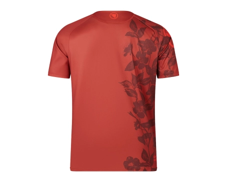 T-shirt manches courtes Homme BOTANIC LIMITED EDITION PRINT Rouge Brique