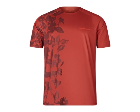 T-shirt manches courtes Homme BOTANIC LIMITED EDITION PRINT Rouge Brique