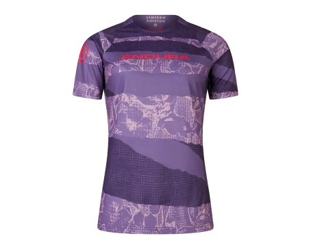 T-shirt manches courtes Femme PATCHWORK LIMITED EDITION PRINT Violet