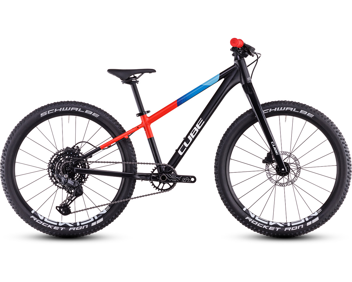 VTT semi rigide Enfant REACTION 240 PRO Noir/Bleu/Rouge