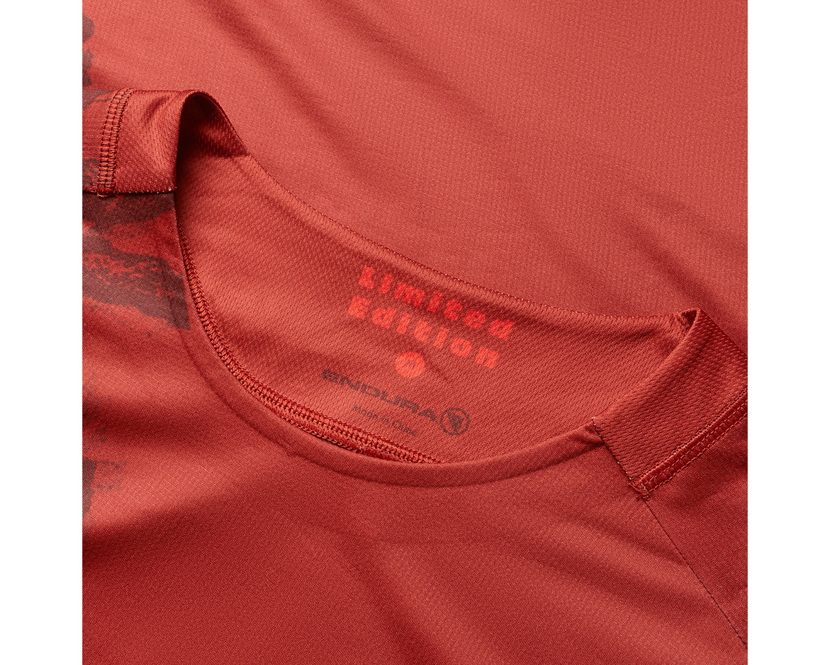 T-shirt manches courtes Homme BOTANIC LIMITED EDITION PRINT Rouge Brique