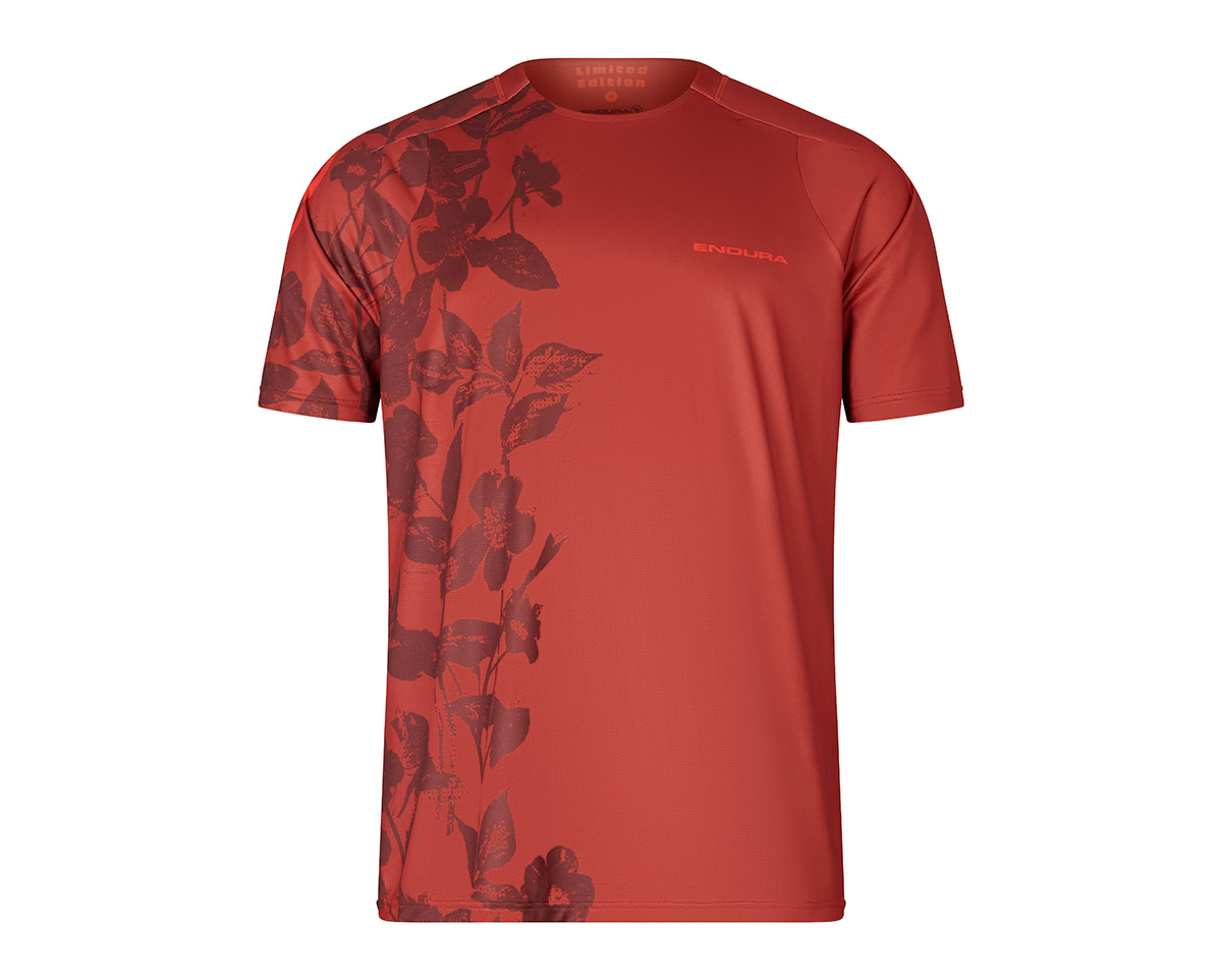 T-shirt manches courtes Homme BOTANIC LIMITED EDITION PRINT Rouge Brique