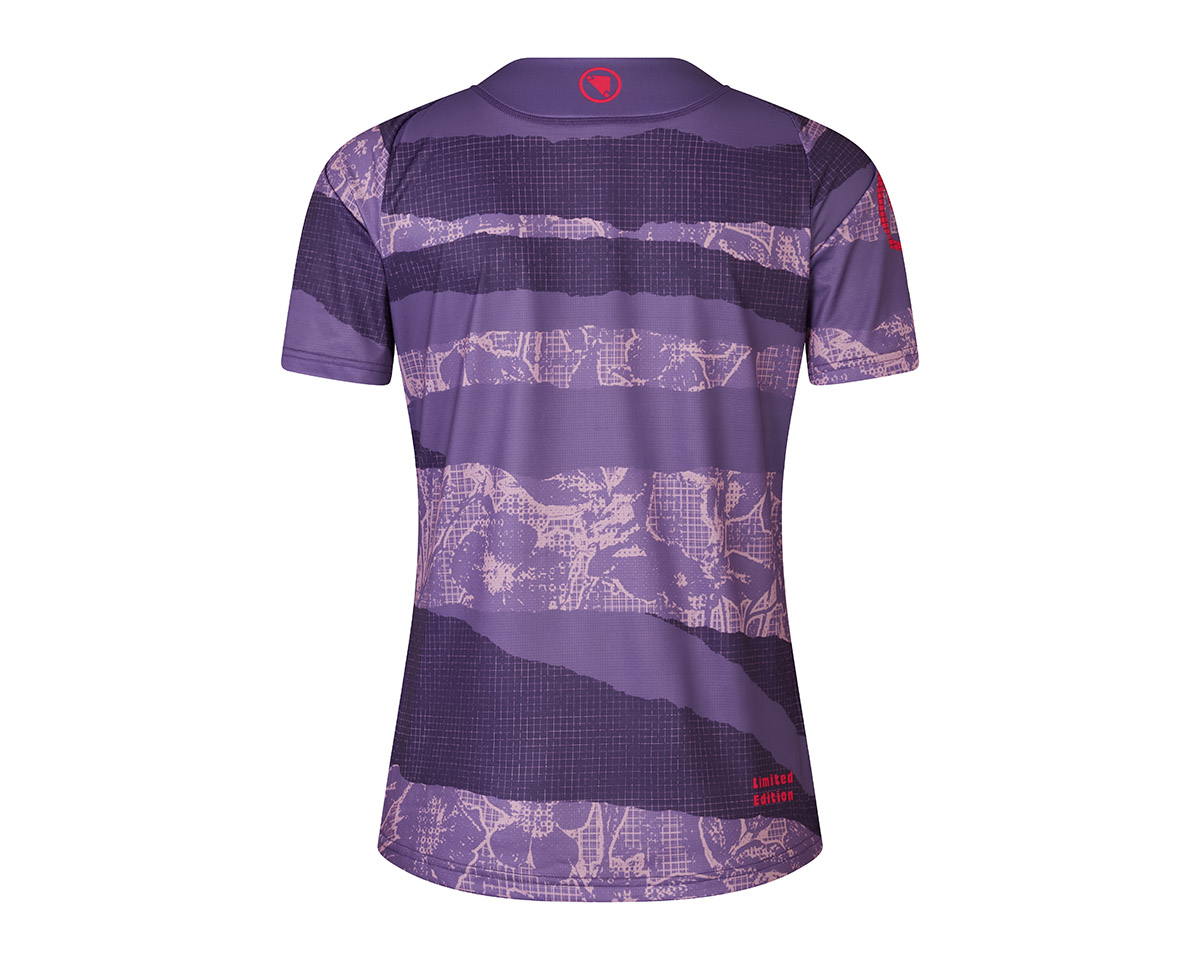 T-shirt manches courtes Femme PATCHWORK LIMITED EDITION PRINT Violet