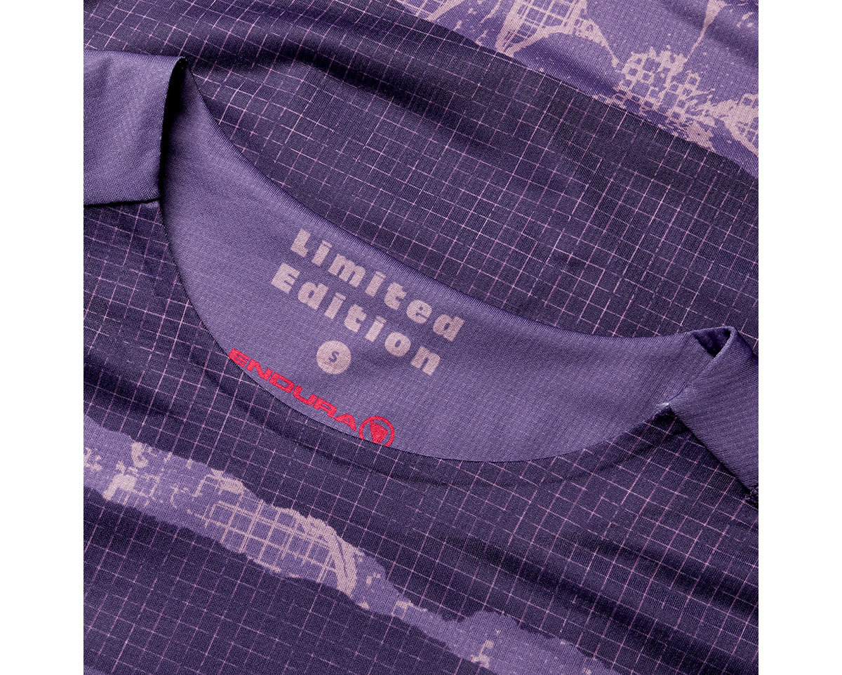 T-shirt manches courtes Femme PATCHWORK LIMITED EDITION PRINT Violet